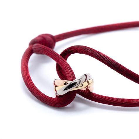 cartier satin cord bracelet|cartier bracelet trinity size guide.